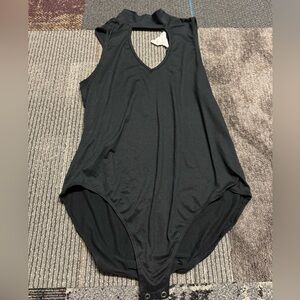 Women’s black bodysuit